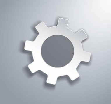 dişli simgesi vektör illüstrasyonu 