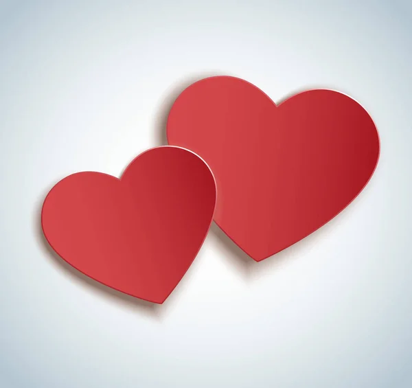Два значка серця вектор. Тло дня Святого Валентина . — стоковий вектор