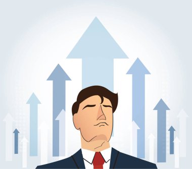  Konsept illüstrasyon. Amaca ulaşmak. Büyüme başarı.