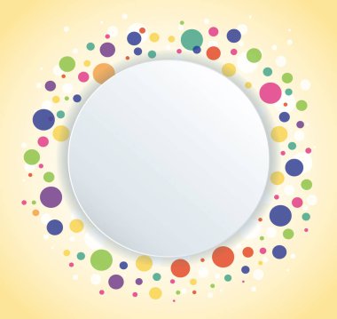 Soyut renkli yuvarlak daire arka plan 