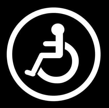 Engelli, Engelli tuvaleti, insanlar için banyo banyo işaretleri 