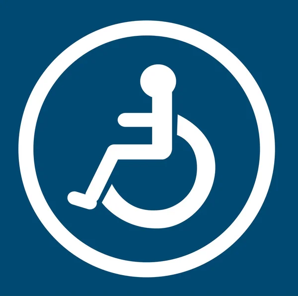Łazienka dla osób niepełnosprawnych, toaletę, łazienkę podpisuje — Wektor stockowy