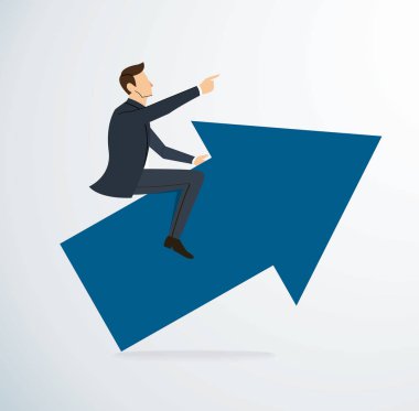 İşadamı ok simgesini 