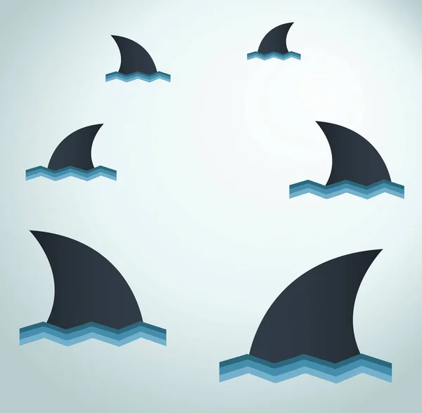 Fond vectoriel requin — Image vectorielle