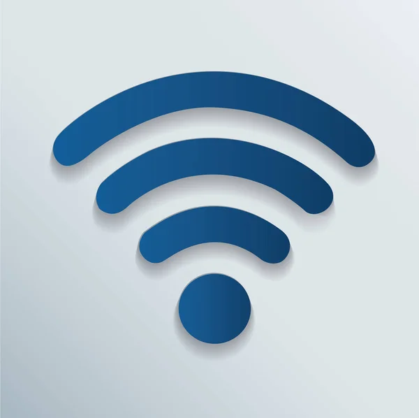 Sans fil et wifi icône symbole vecteur — Image vectorielle