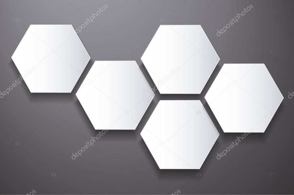 abstract black bee hive hexagon and space background