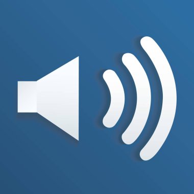 ses simgesi vektör illüstrasyonu