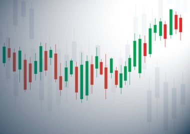 Şamdan Menkul Kıymetler Borsası arka plan vektör