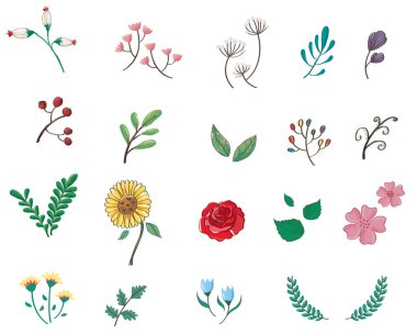 simge tasarlamak tatlı pastel çiçek karikatür