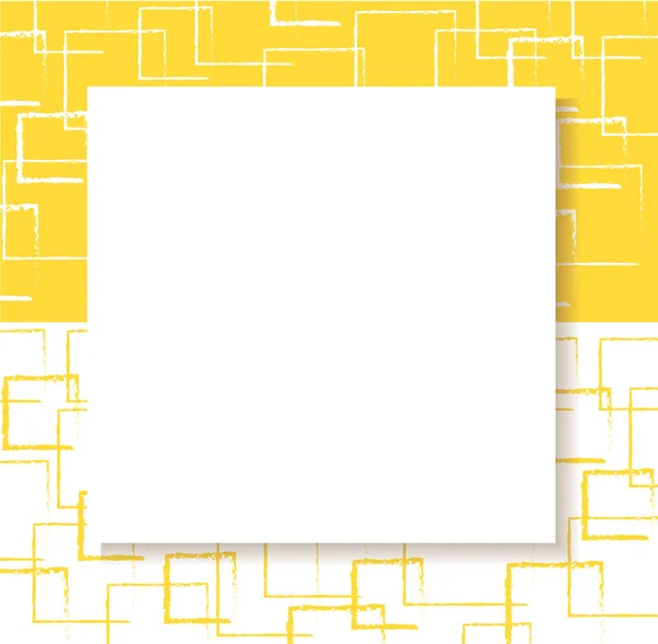 Abstrato amarelo fundo quadrado —  Vetores de Stock