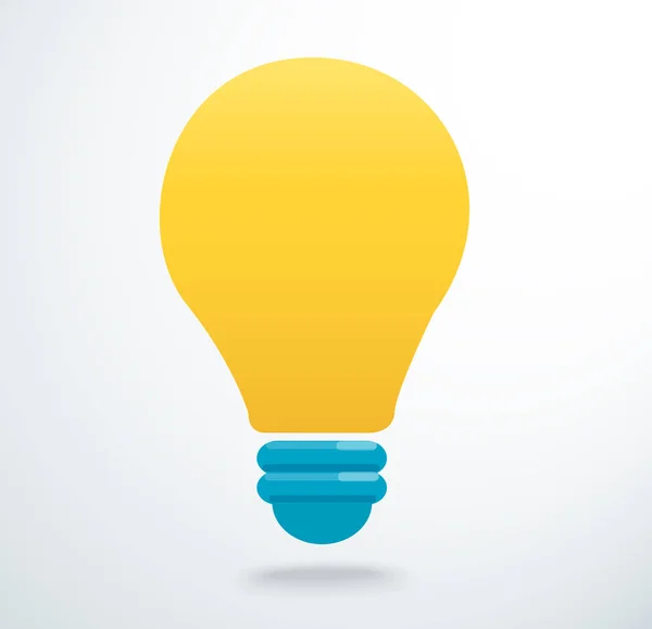 Glödlampa-ikonen vektor, kreativa koncept — Stock vektor