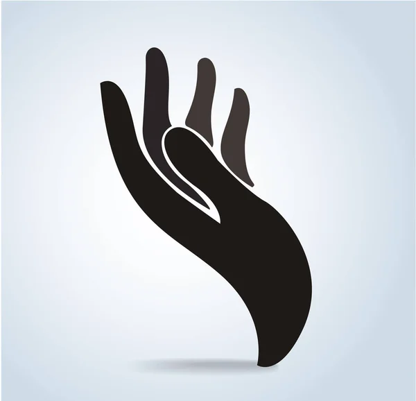 Hand designikon, hand logotypen vektorillustration — Stock vektor