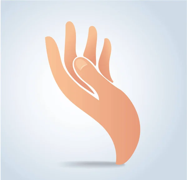 Hand Design Ikone, Hand Logo Vektor Illustration — Stockvektor