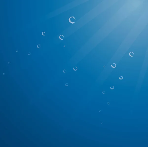 Mély kék tenger háttér vector — Stock Vector