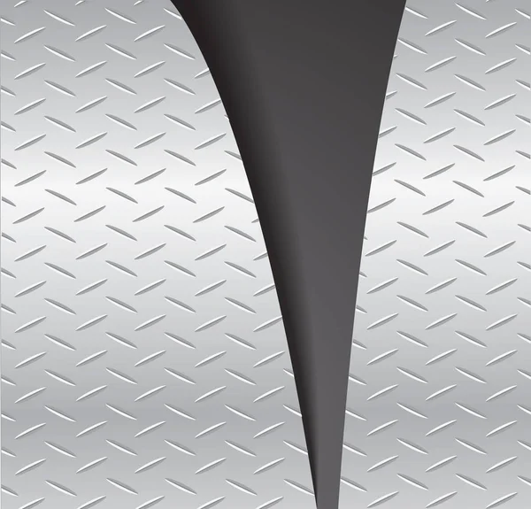 Geschnittene Platte Metall Reißen und Raum schwarz Hintergrund Vektor Illustration — Stockvektor