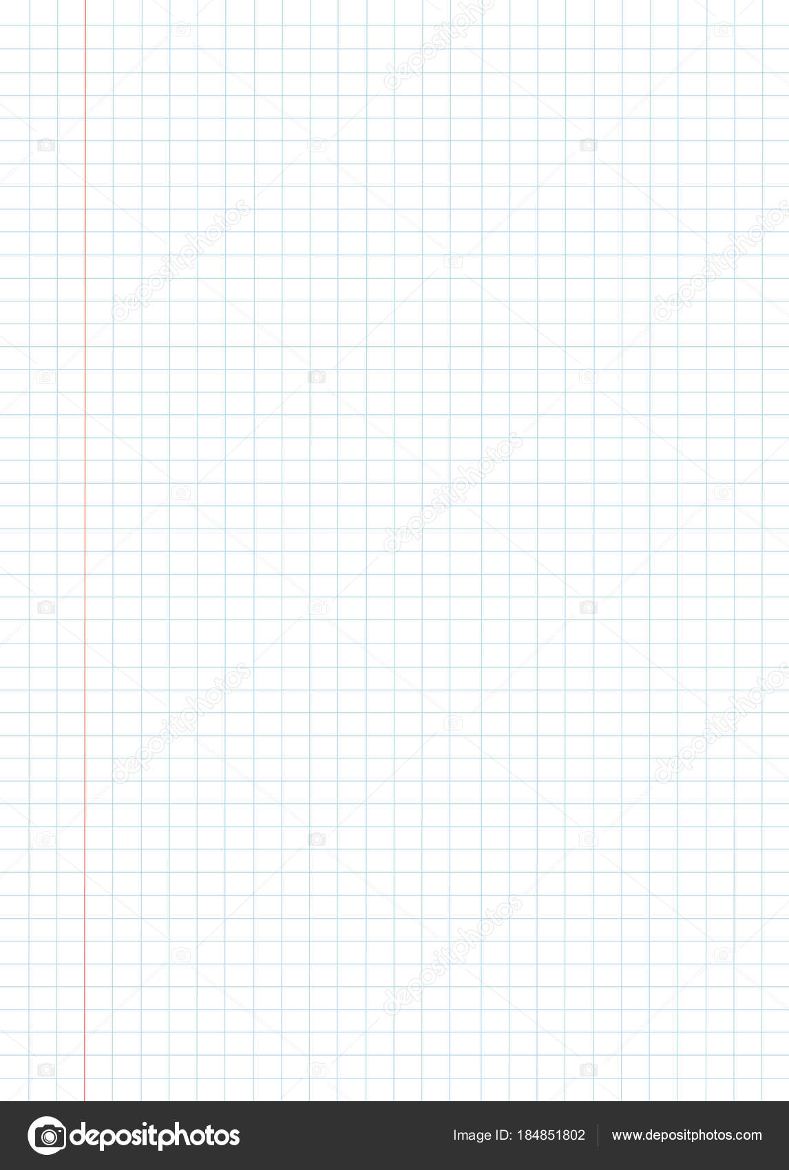 Blue Red Grid Paper Pattern Background Vector Illustration Stock Vector