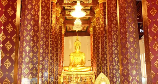 Statue Bouddha Dans Temple Thaïlande Repère Asie — Photo