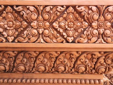 Tay resim bas kabartma heykel tapınak Tayland 