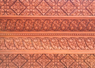 Tay resim bas kabartma heykel tapınak Tayland 