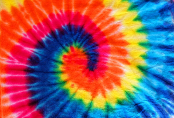 close up tie dye fabric pattern background