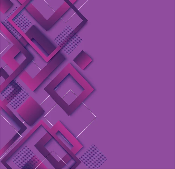 Сучасний Фіолетовий Квадратний Градієнт Модний Фон Векторні Ілюстрації Eps10 — стоковий вектор
