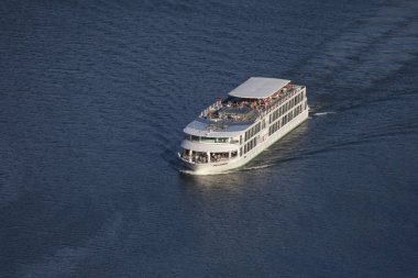 9 Ekim 2019, Unesco Dünya Mirası, Douro Nehri 'nde Amalia Rodrigues gezisi, Vila Nova de Foz Coa, Portekiz' de Vineyards Vadisi.