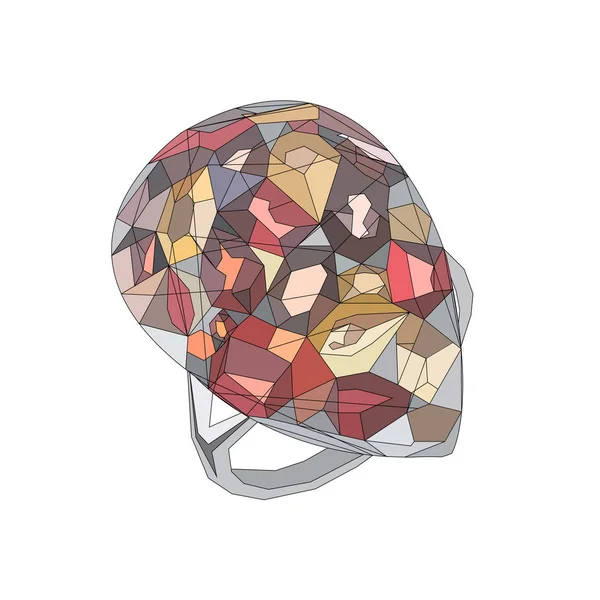 değerli taşlar ile ring