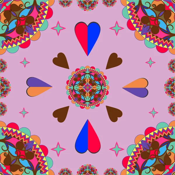 Desen - renkli şark süsleme