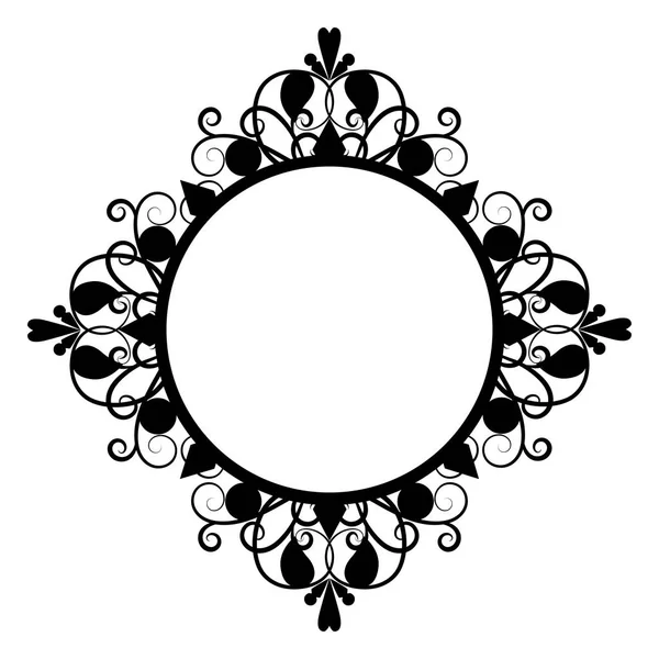 Siyah vintage dört yönlü çerçeve