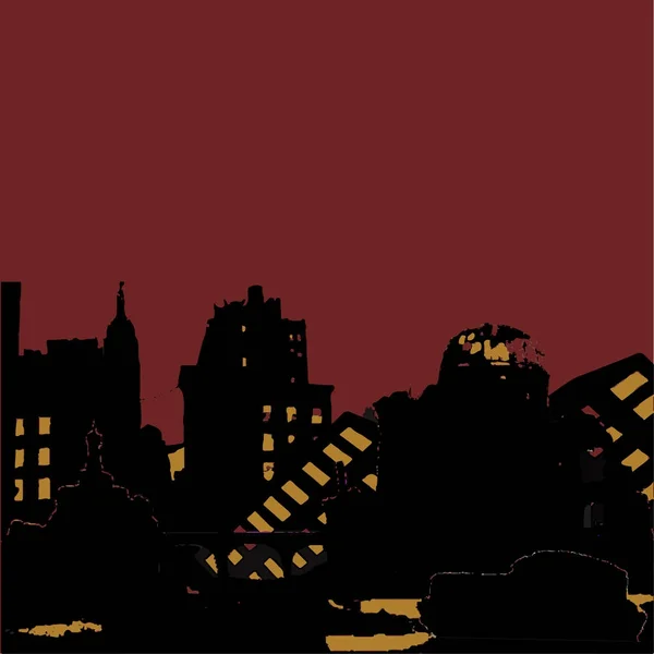 Postapocalypse. Afet sonra şehri kalıntıları