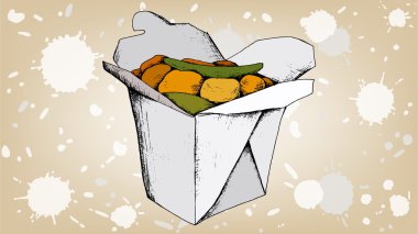 Download Wok Box Mockup Free Vector Eps Cdr Ai Svg Vector Illustration Graphic Art