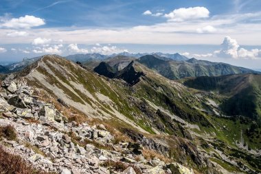 Tatras mountain range panorama in Slovakia clipart