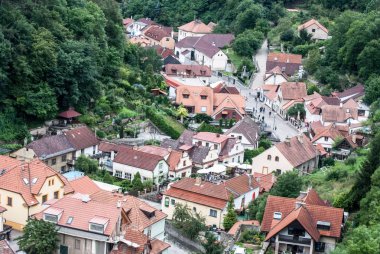 Karlstejn Köyü feryat Karlstejn kale Çek Cumhuriyeti'nde