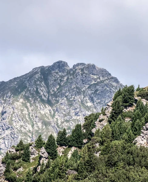 Rohacz ostry szczyt z Otrhance Grzbiet górski w Tatrach Zachodnich na Słowacji — Zdjęcie stockowe