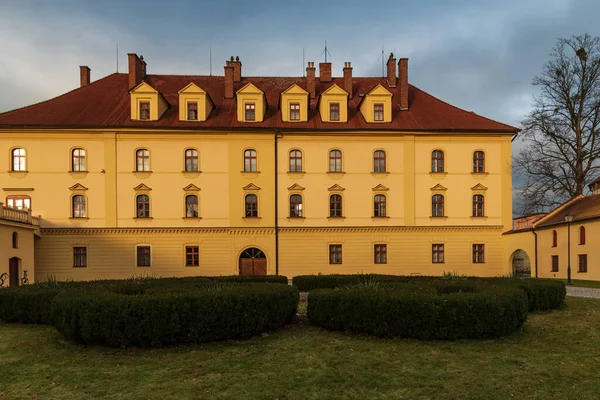 Castello Nella Città Lipnik Nad Becvou Nella Repubblica Ceca Durante — Foto Stock