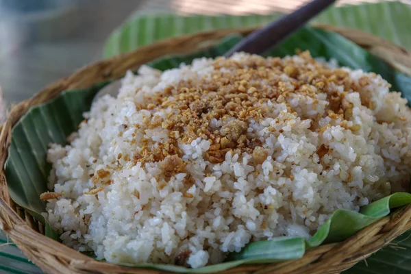 Filippijnen stijl knoflook rijst — Stockfoto