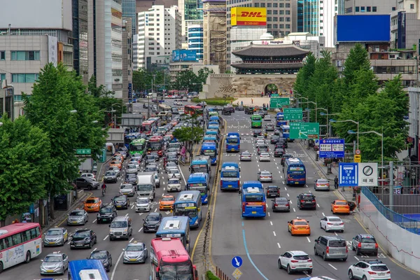 Maio 26,2017 Vista da cidade em Seoullo7017, Seul, Coreia do Sul — Fotografia de Stock