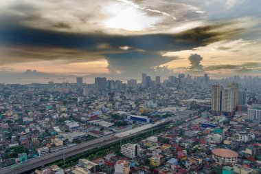günbatımı metro Manila, Filipinler