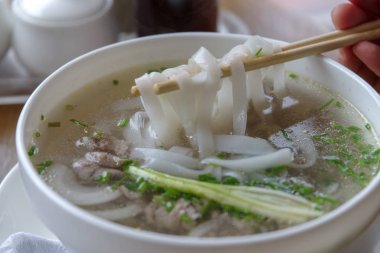 Vietnam pirinç noodle Pho Bo