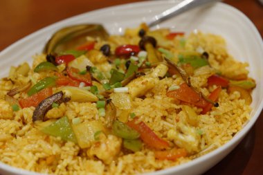  Java deniz ürünleri kızarmış pilav