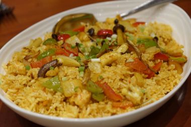  Java deniz ürünleri kızarmış pilav