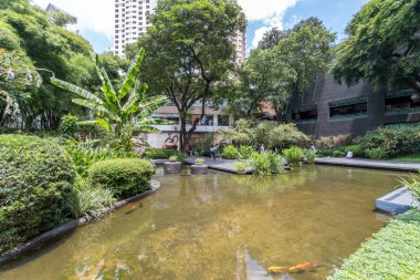 Eylül 10, 2017 Bahçe Greenbelt Park, Makati, Filipinler