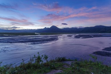 Mt.Pinatubo içinde güzel gün batımı
