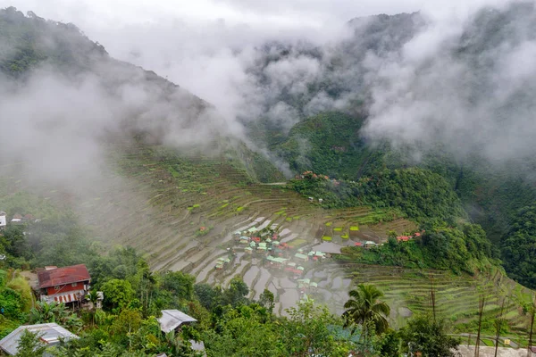 Schöne Landschaft Batad Reisterrasse in Banaue, — Stockfoto