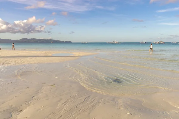 Gyönyörű Boracay, fehér strand — Stock Fotó