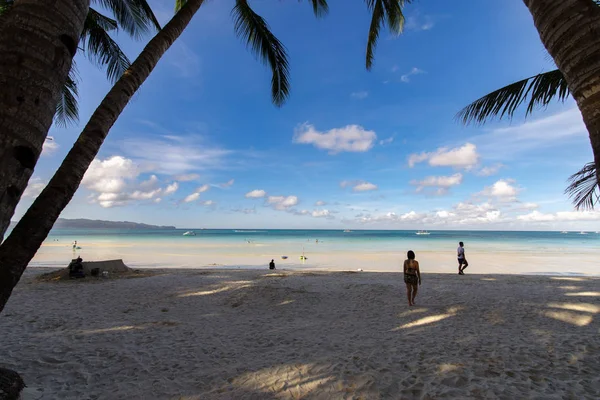 Güzel beyaz plaj Boracay — Stok fotoğraf