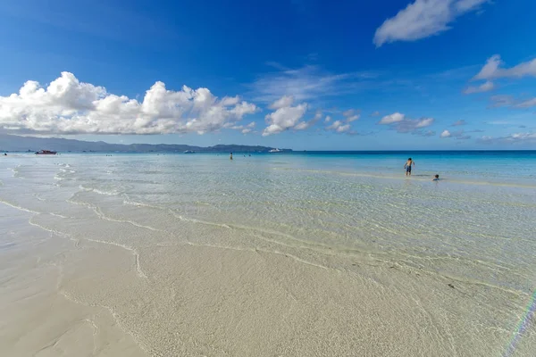 Gyönyörű Boracay, fehér strand — Stock Fotó