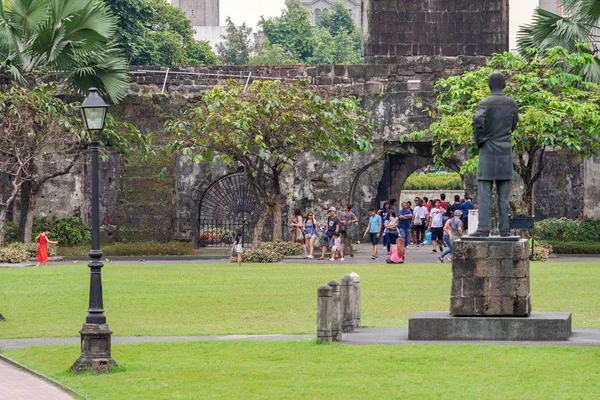 21 Ocak 2018 turist Fort Santiago Intramuros, Manila girme — Stok fotoğraf