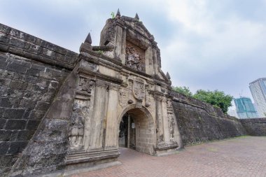 Jan 21,2018 ön kısmında Fort Santiago kapısı, Intramuros, Manila