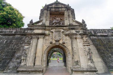 Jan 21,2018 ön kısmında Fort Santiago kapısı, Intramuros, Manila
